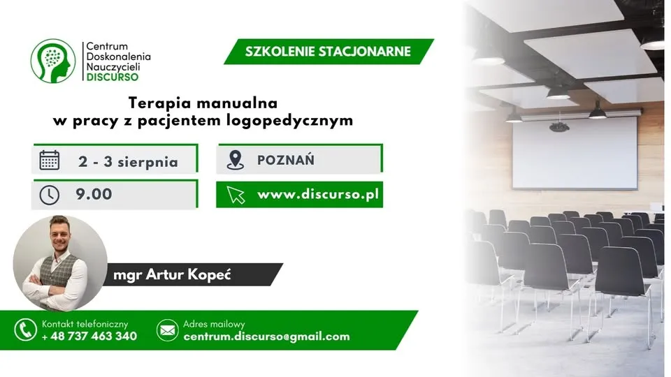 POZNAŃ >> Terapia manualna w pracy z pacjentem logopedycznym 