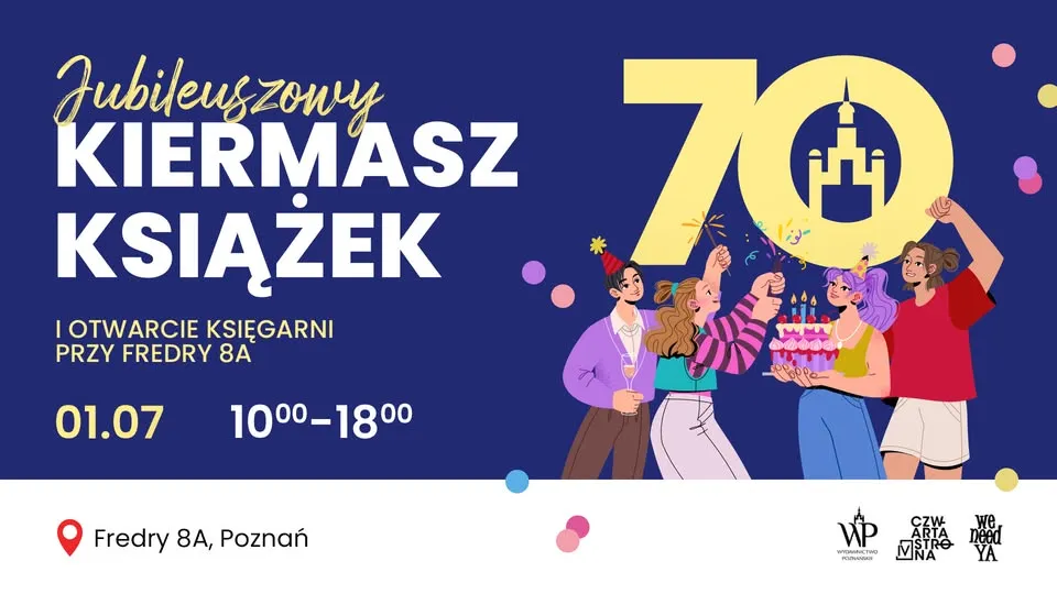 Jubileuszowy Kiermasz Książek oraz otwarcie księgarni grupy Wydawnictwa Poznańskiego💙📚