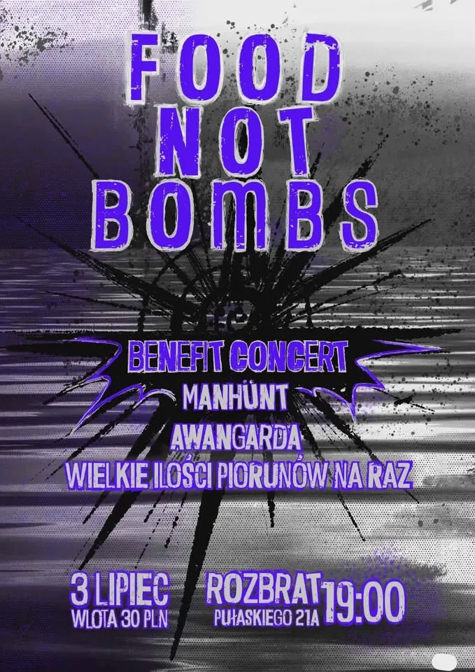 BENEFIT KONCERTOWY dla FOOD NOT BOMBS