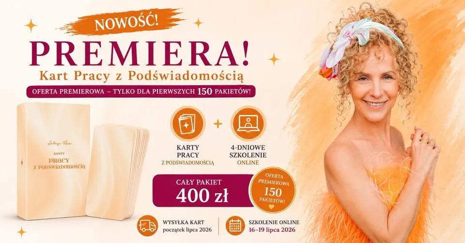 4 - Dniowe szkolenie z Kart Pracy z Podświadomością.