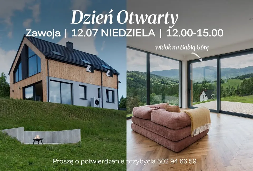 Dzień Otwarty Zawoja dom na sprzedaż