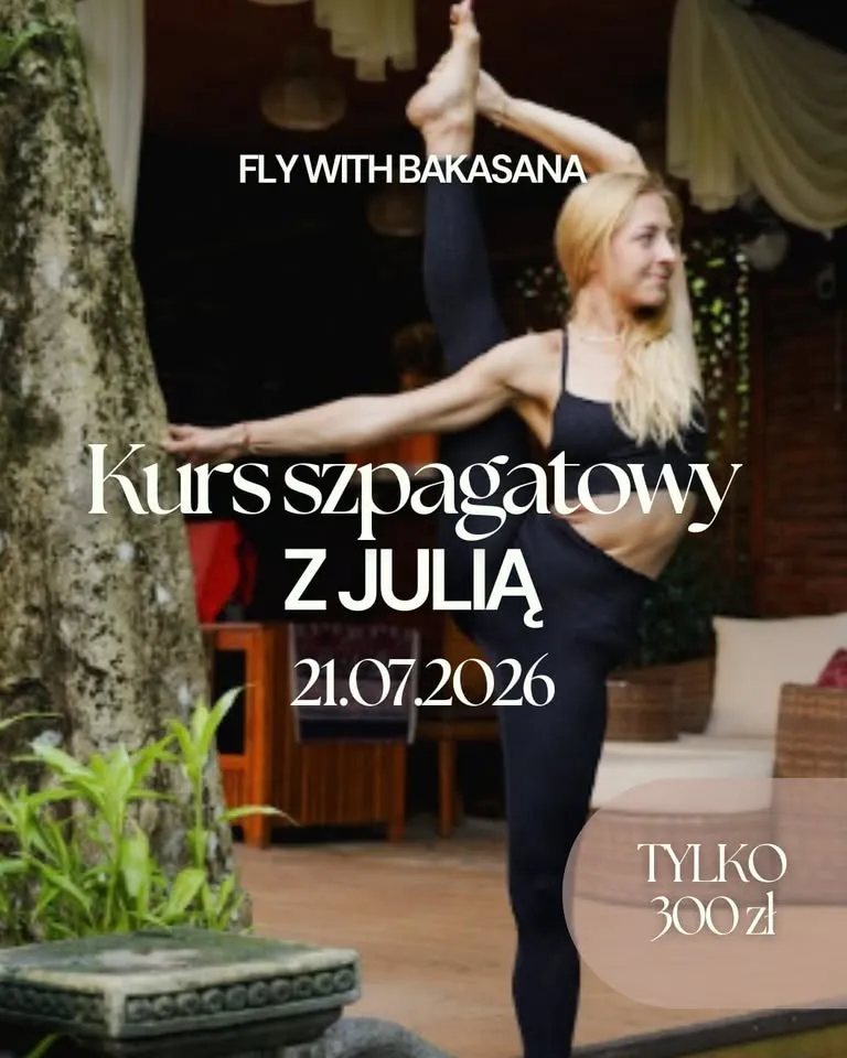 Kurs szpagatu w Rzeszowie! W Fly with Bakasana