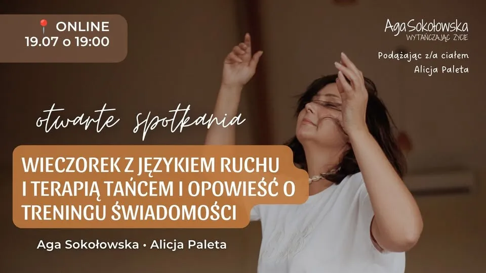 Wieczorek z terapią tańcem i językiem ruchu
