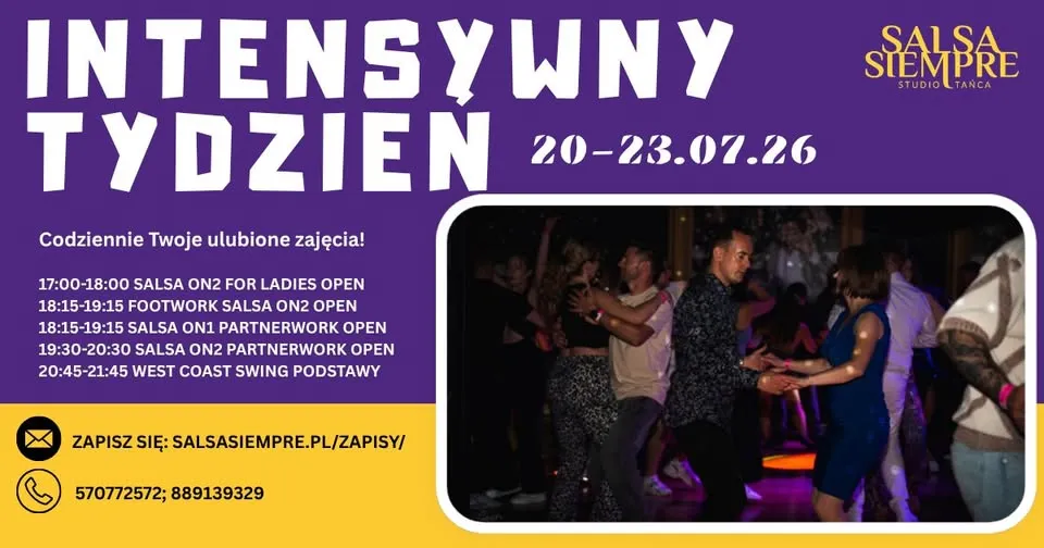 Intensywny tydzień! Codziennie Twoje ulubione zajęcia!