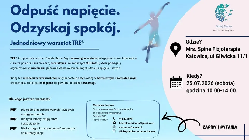 Jednodniowy Warsztat  TRE™ w Katowicach