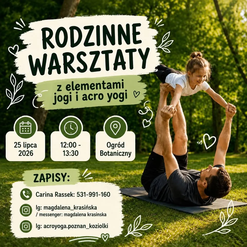 rodzinne warsztaty dla dzieci z elementami jogi i acro yogi