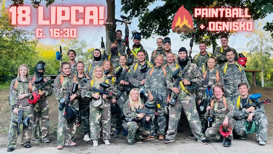 PAINTBALL🎊🔫 z OGNISKIEM 🔥
