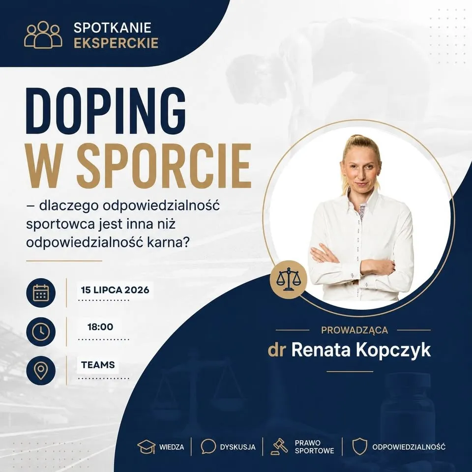 Doping w sporcie - dlaczego odpowiedzialność sportowca jest inna niż odpowiedzialność karna? 