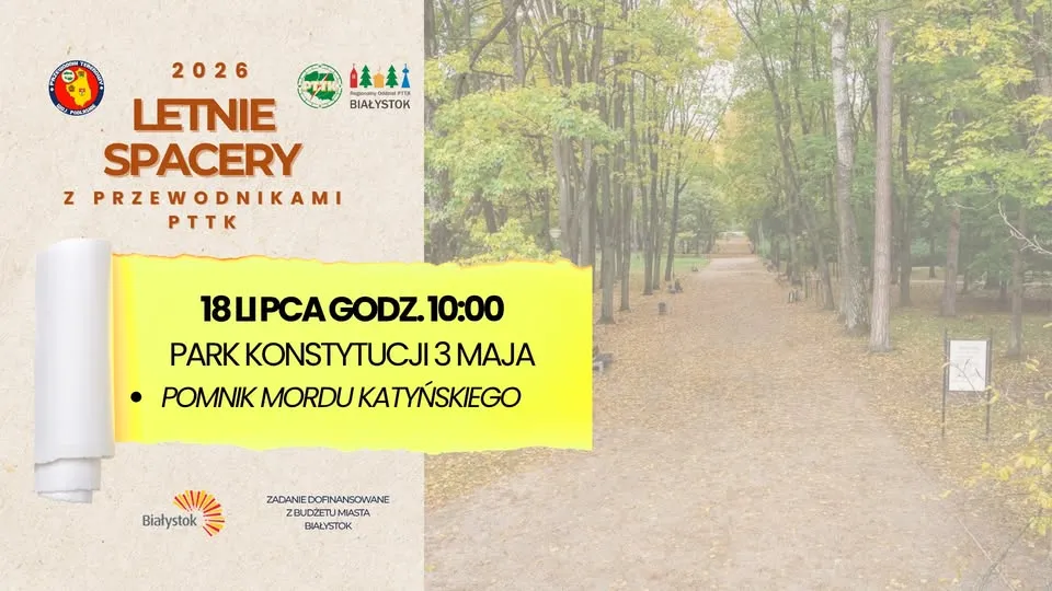 Park Konstytucji 3 Maja. Letni spacer z przewodnikiem PTTK.