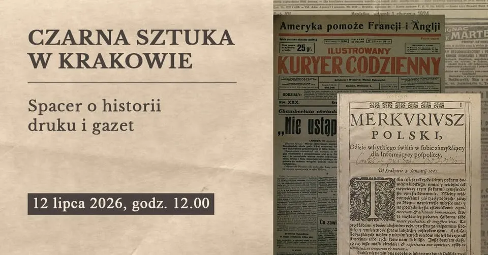 Czarna sztuka w Krakowie - szlakiem drukarskiej farby