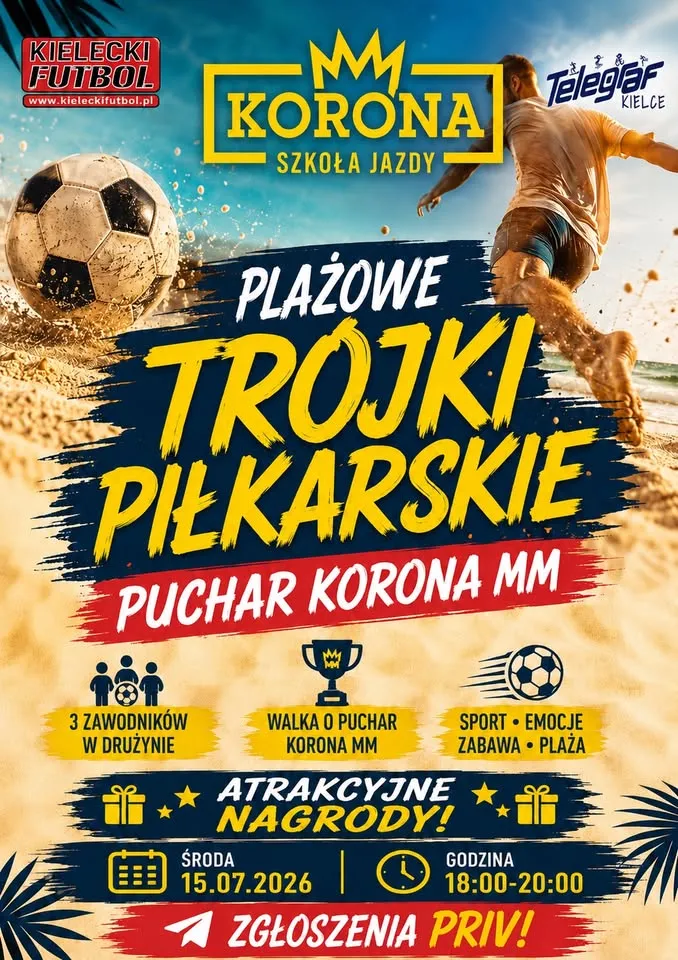⚽️🏖️ Plażowe trójki piłkarskie - Puchar KORONA MM 🏆
