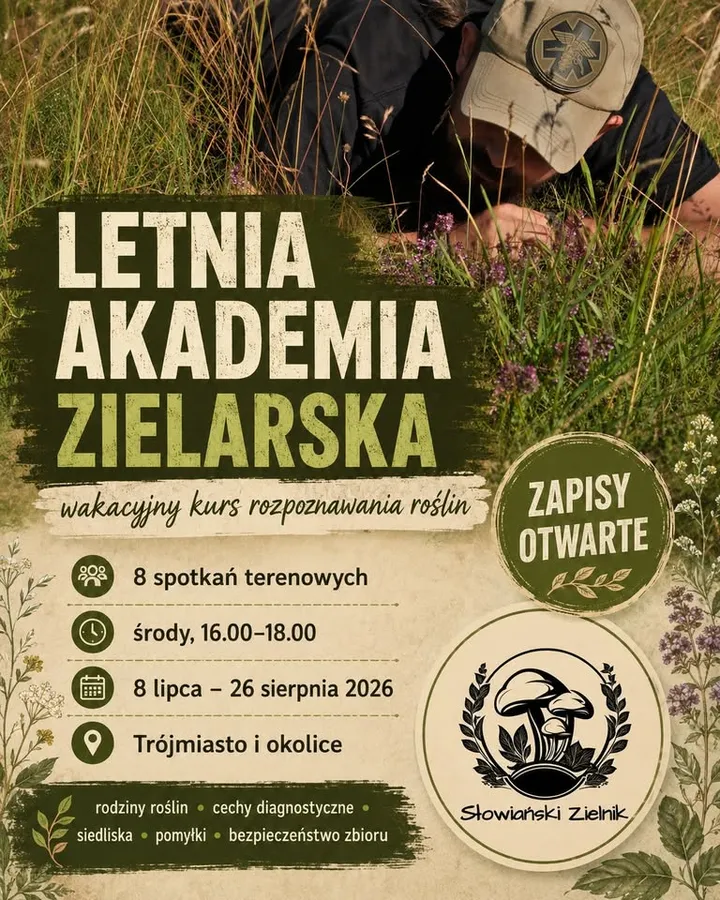 LETNIA AKADEMIA ZIELARSKA - wakacyjny kurs rozpoznawania roślin