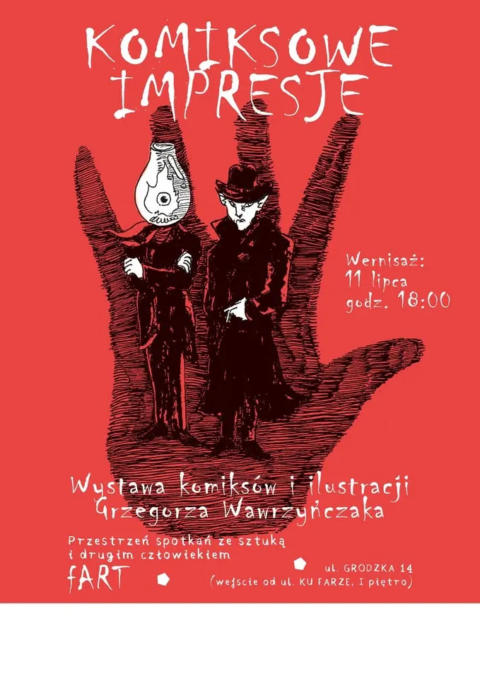 KOMIKSOWE IMPRESJE - wystawa komiksów i ilustracji Grzegorza Wawrzyńczaka