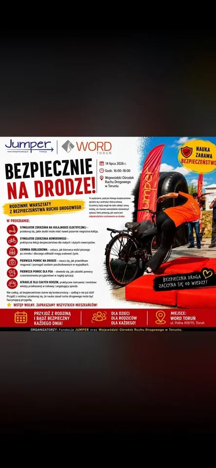 Rodzinne warsztaty „Bezpiecznie na drodze"