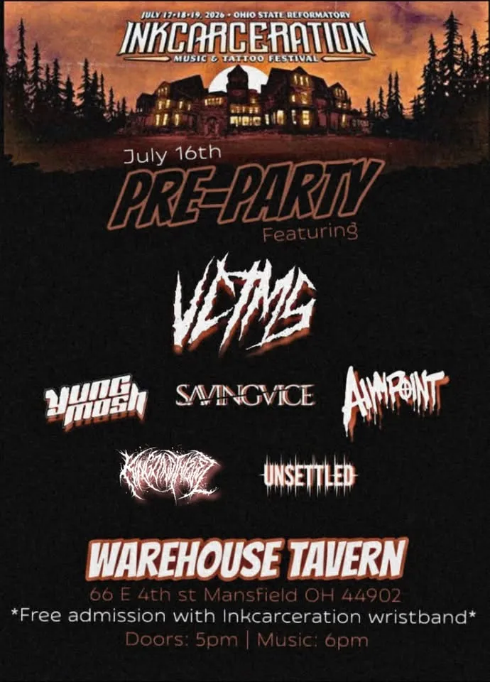 Inkcarceration Pre-Party Ft. VCTMS, Yung Mosh, Saving Vice, and more!