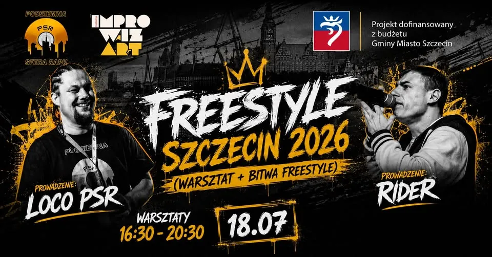 Freestyle Szczecin 2026 (warsztat + bitwa freestyle) // 18.07 // Hala Odra //