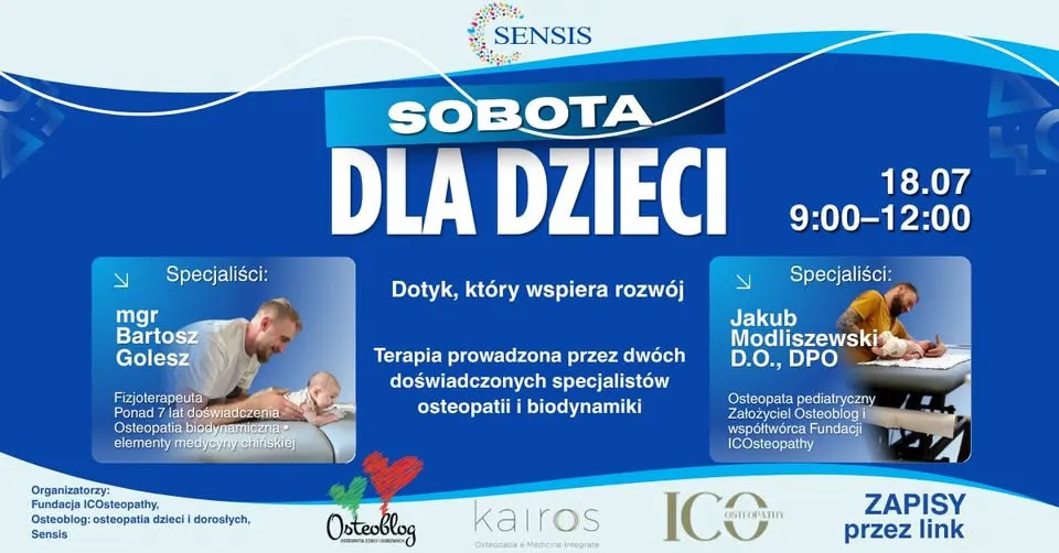 Sobota dla dzieci - Darmowa terapia osteopatyczna