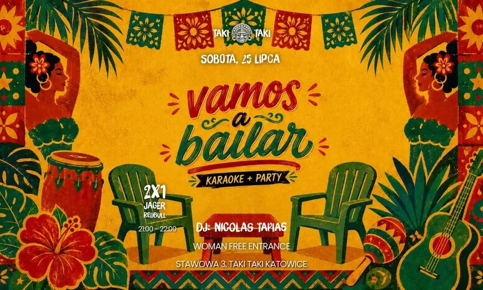 VAMOS A BAILAR 🌴 KARAOKE + PARTY 🎶 Sb. 25.07
