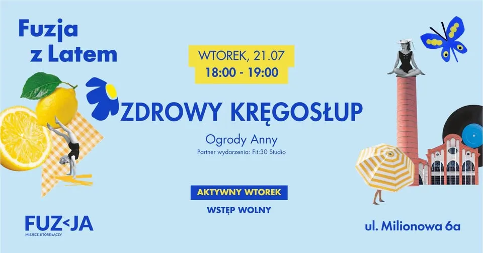 🏃‍➡️ ZDROWY KRĘGOSŁUP | Aktywny Wtorek - Fuzja z Latem