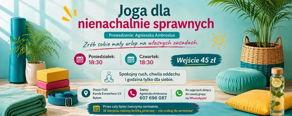 Joga dla nienachalnie sprawnych 16.07.2026 - 18:30