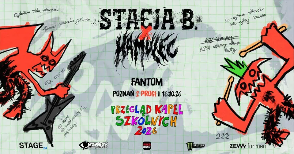 STACJA B. x HAMULEC – PRZEGLĄD KAPEL SZKOLNYCH | POZNAŃ + FANTOM