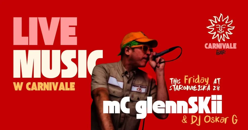 CARNI LIVE FRIDAY | mC glennSKii & DJ Oskar G | 17.07