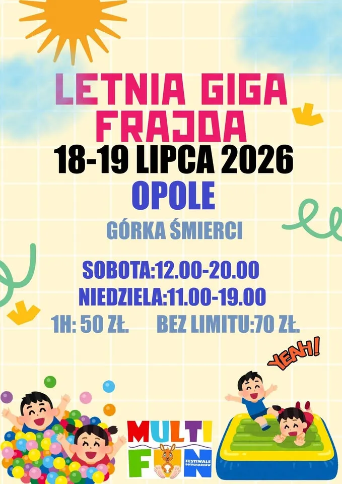 🎈👨‍👩‍👧‍👦LETNIA GIGA FRAJDA DLA TWOJEGO DZIECKA W OPOLU☀️🚀