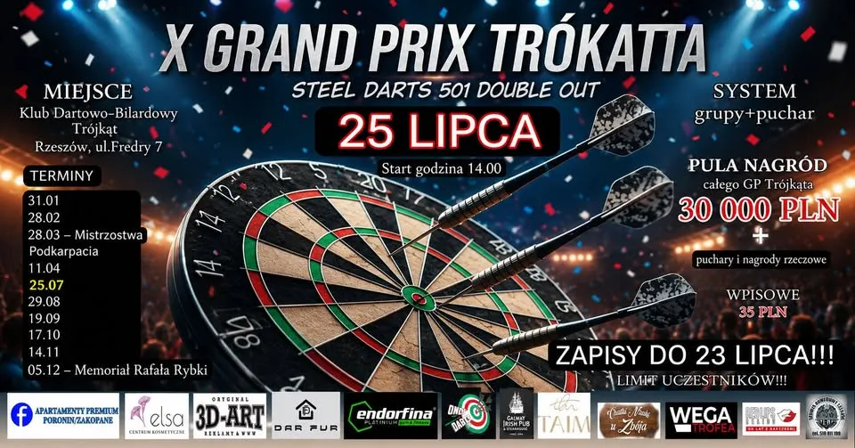 GRAND PRIX TRÓJKĄTA - Open,  V turniej