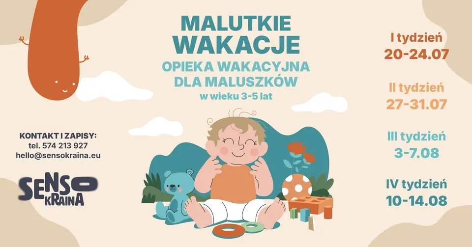 MALUTKIE WAKACJE - bliskościowa opieka dla maluszków