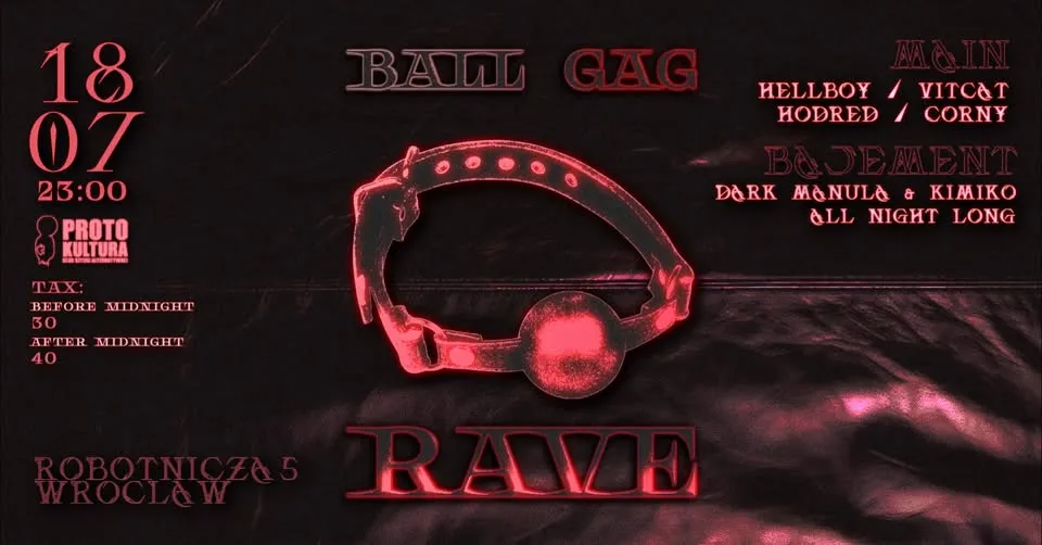  BALL GAG RAVE kinky party 