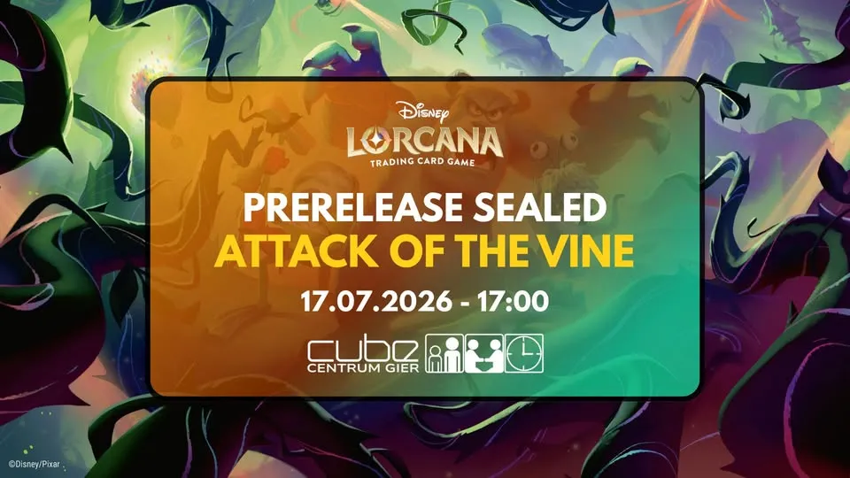 Disney Lorcana - Attack of the Vine Prerelease w Cube