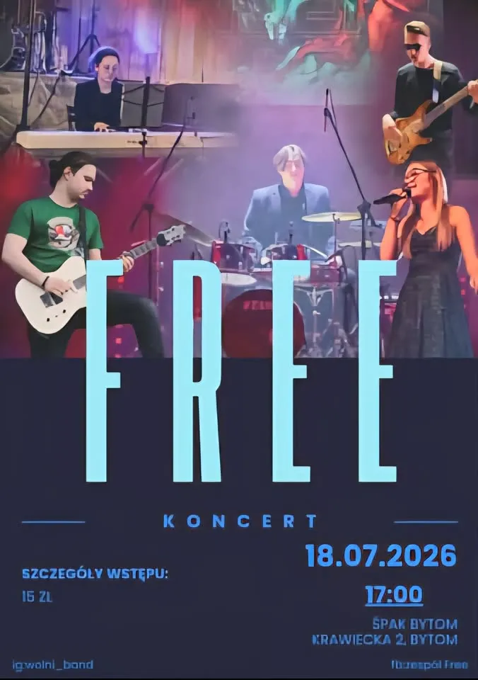 Wakacyjny koncert zespołu FREE w ŚPAKU