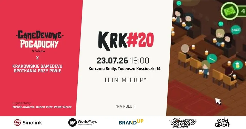 Gamedevowe Pogaduchy x Krakowskie Piwo Gamedevowe - Letni Meetup
