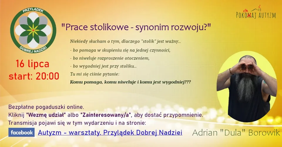 Prace stolikowe - synonim rozwoju dzieci z asd? 