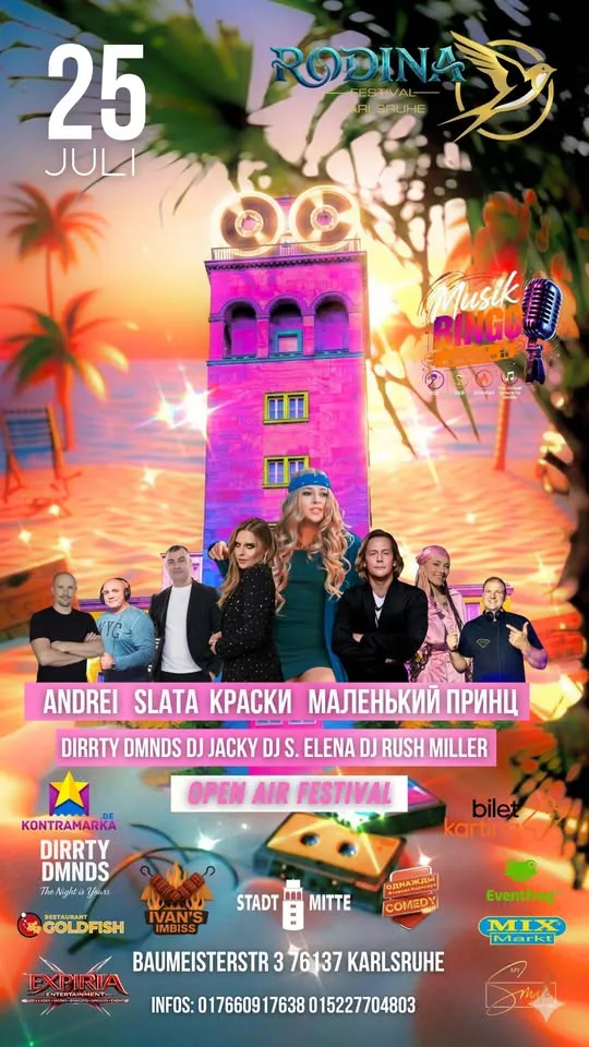 Rodina-Festival 90er/2000er Open Air mit Kraski, Melinki Prinz, Slata & More 