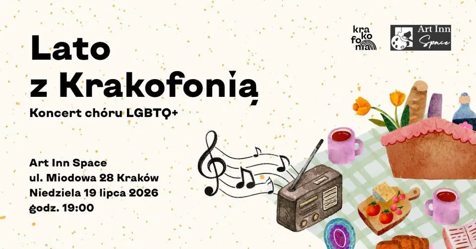 Koncert chóru LGBTQ+ "Lato z Krakofonią" ☀️