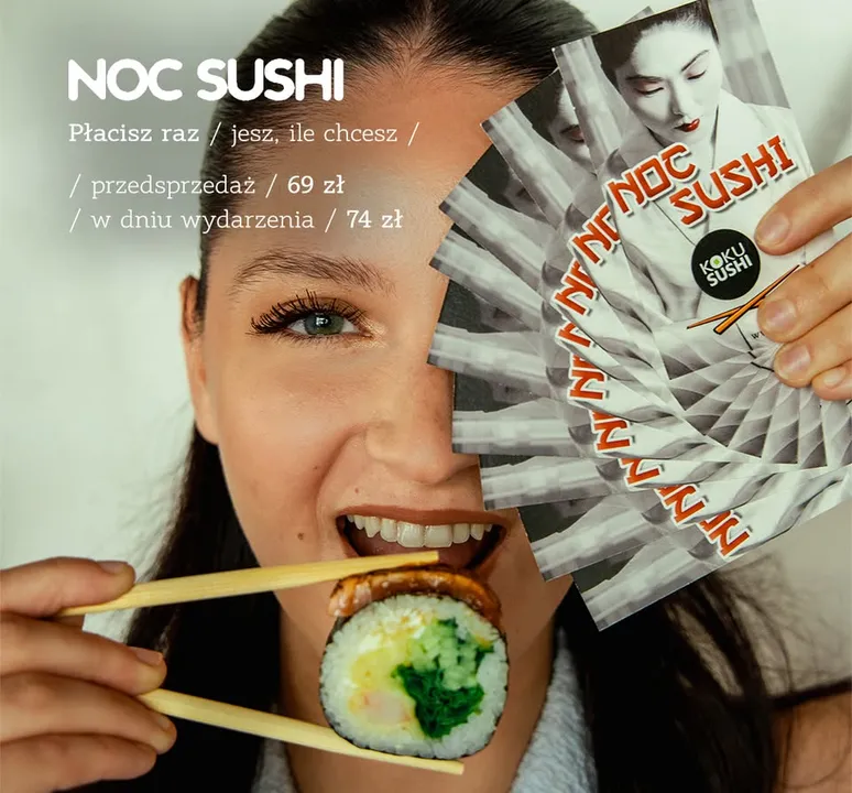 🍣 Sushi UCZTA BEZ LIMITU - #NocSushi w KOKU Kielce 🍣🔥