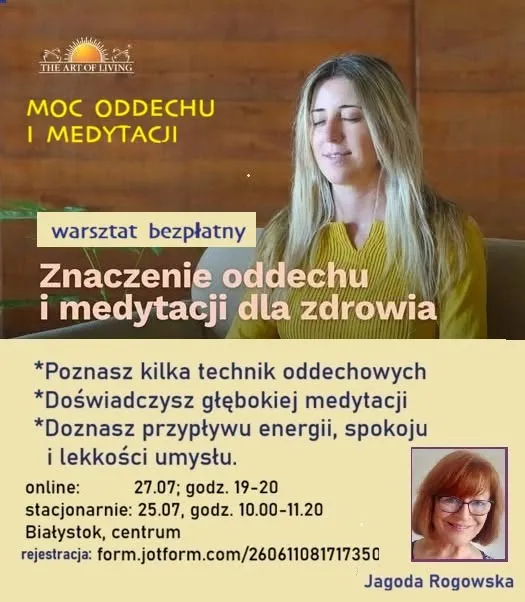 Moc Oddechu i Medytacji warsztat bezpłatny