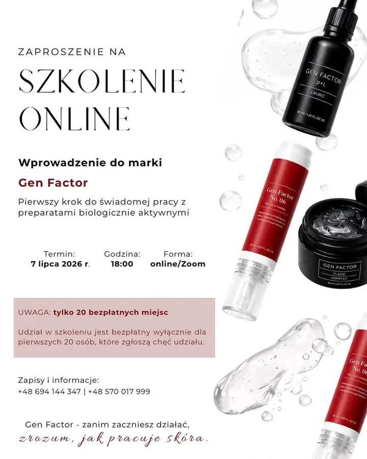 Szkolenie online Wprowadzenie do marki Gen Factor 