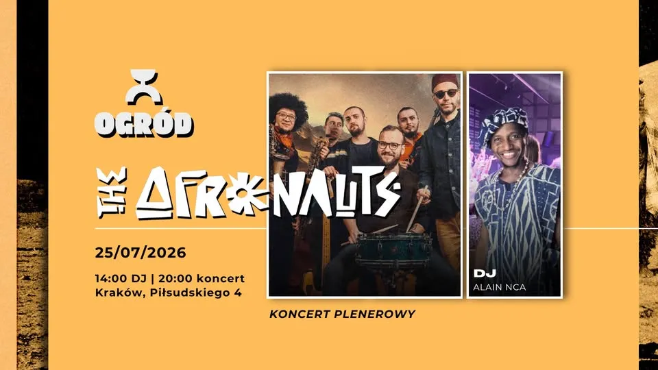 The Afronauts w OGRÓD KRK! sobota 25.07 | 20:00