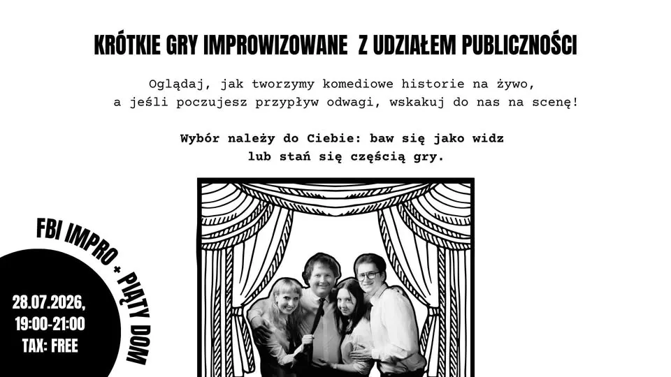 Krótkie gry improwizowane z udziałem publiczności - FBI IMPRO