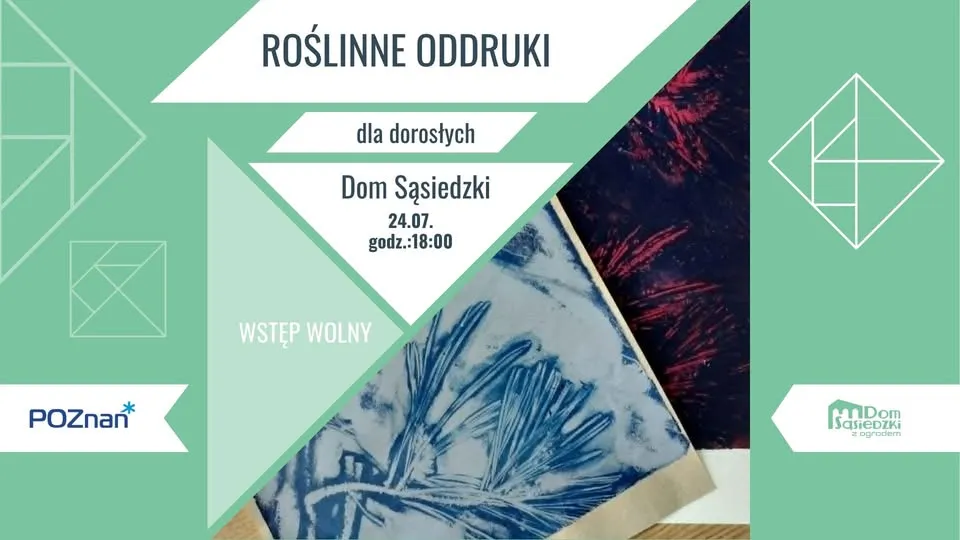 Roślinne oddruki - warsztaty dla dorosłych w Domu Sąsiedzkim