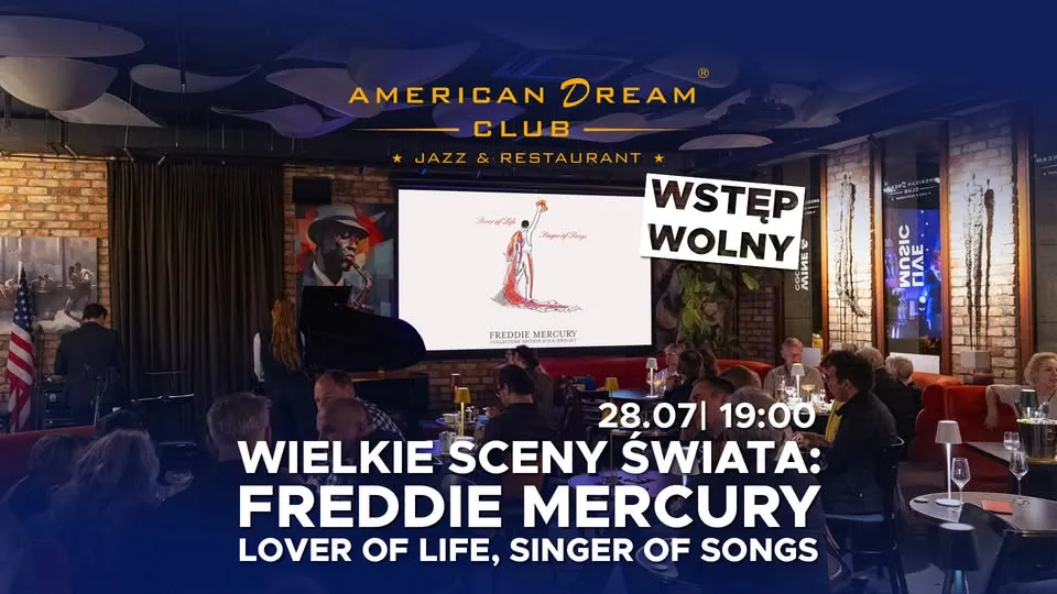 ✨WSTĘP WOLNY! Wielkie Sceny Świata: Freddie Mercury - Lover of Life, Singer of Songs 😍