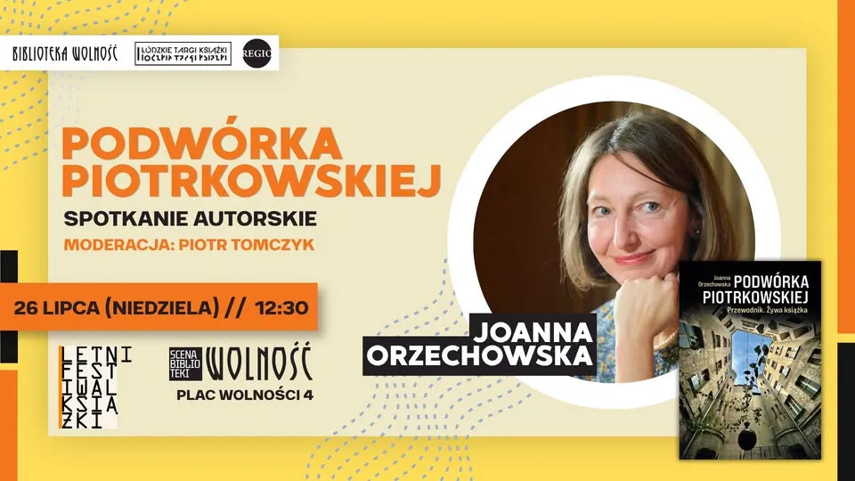 „Podwórka Piotrkowskiej. Przewodnik. Żywa książka"- spotkanie autorskie z Joanną Orzechowską