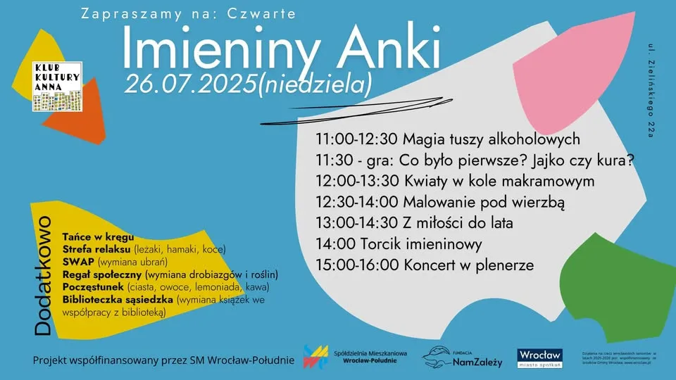 Czwarte Imieniny Anki - piknik sąsiedzki na Osiedlu I Anna