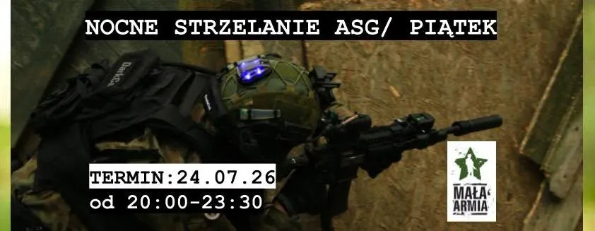 Piątkowe nocne strzelanie. Poligon ASG przy Forcie VI Poznań