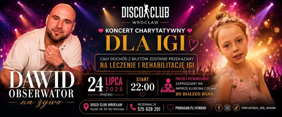 Dawid Obserwator❤️ KONCERT CHARYTATYWNY DLA IGI ❤️