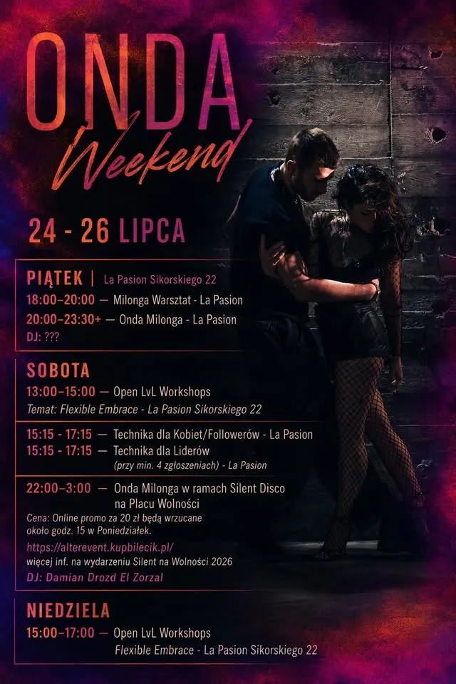 Onda Tango Weekend - Warsztaty i Milongi