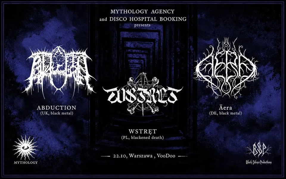 ABDUCTION (UK) + ÄERA (DE) + WSTRĘT (PL) | 22.10 | VOODOO | WARSZAWA