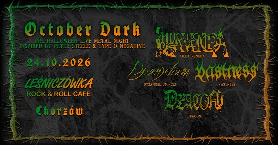 OCTOBER DARK – Pre-Halloween Live Metal Night | Chorzów